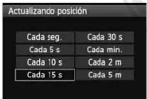CANON GP-E1 - Ajuste del intervalo de registro de posición - 5