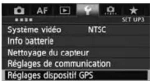 CANON GP-E1 - Réglage de l'intervalle de positionnement - 1