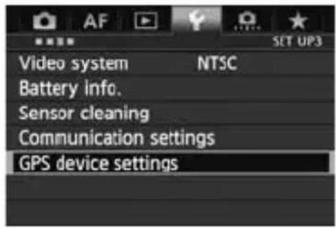 CANON GP-E1 - Acquiring GPS Signals - 1