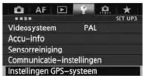 CANON GP-E1 - Het positioneringsinterval instellen - 1