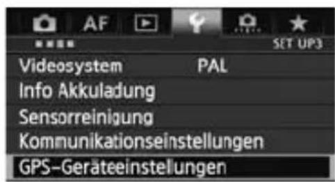 CANON GP-E1 - Kalibrieren des Digitalkompasses - 2