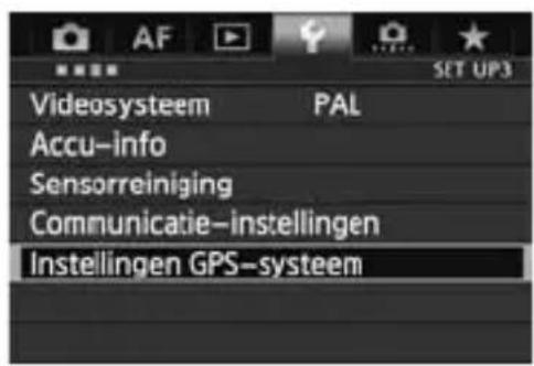 CANON GP-E1 - De cameratijd instellen via GPS - 1