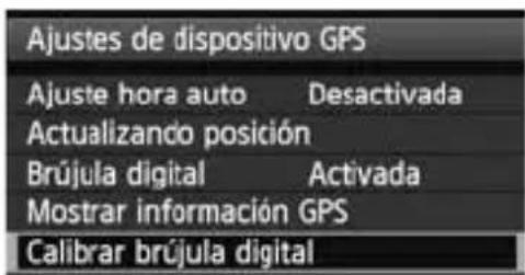 CANON GP-E1 - Calibración de la brújula digital - 6