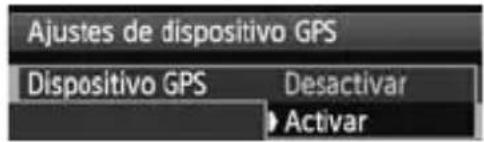 CANON GP-E1 - Adquisición de señales GPS - 2