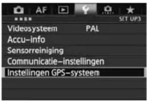 CANON GP-E1 - GPS-signalen ontvangen - 1