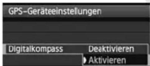 CANON GP-E1 - Kalibrieren des Digitalkompasses - 5