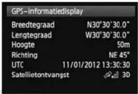 CANON GP-E1 - Stel [GPS-systeem] in op [Inschakelen]. - 4