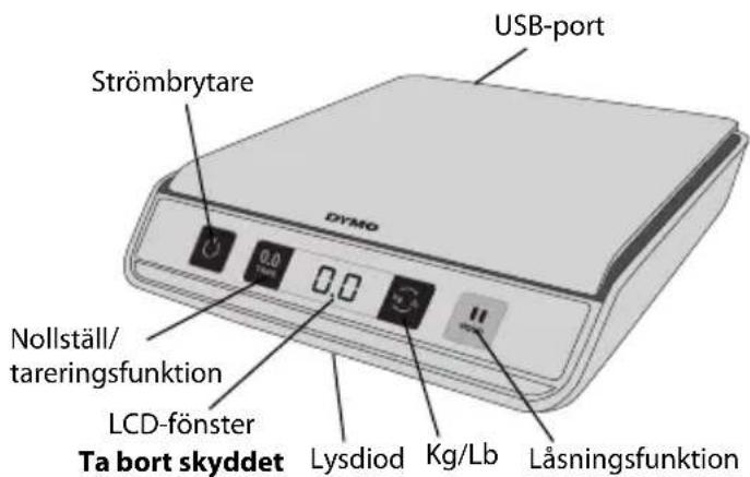 DYMO M10 - Så här gör du för att ställa in vågen - 1
