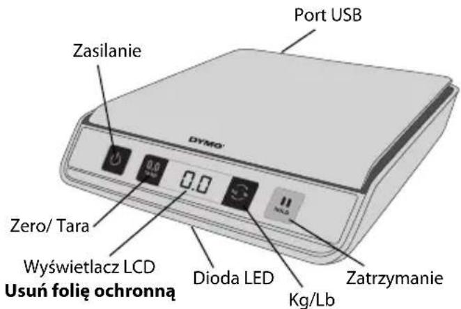 DYMO M10 - Aby skonfigurować wagę: - 1