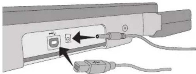 DYMO S180 - To connect the USB cable - 1