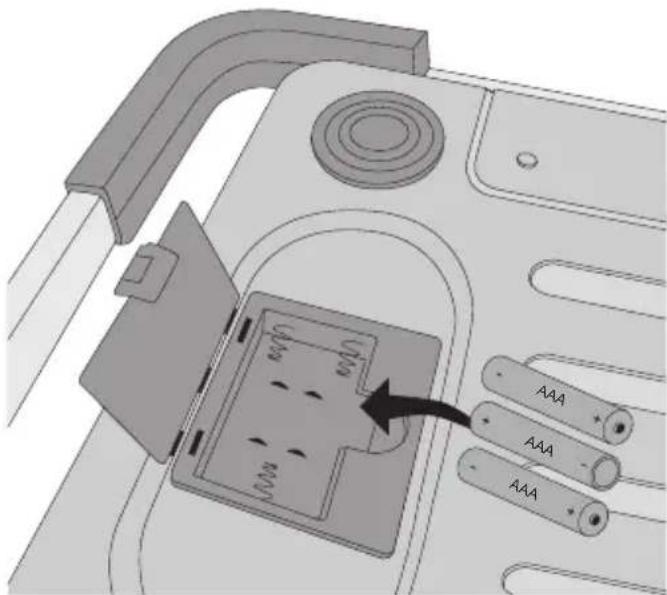 DYMO S180 - Az elemek behelyezése - 1