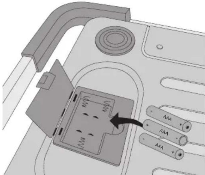 DYMO S180 - Postup vložení baterií - 1