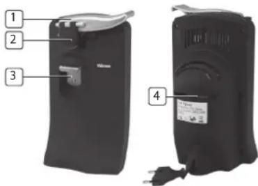 TRISTAR BO-2104 - DeSCRIPCIÓN De IAS PARTeS - 1