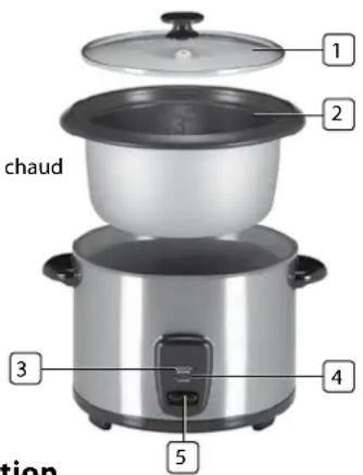 TRISTAR RK-6111 - deSCriPtion deS PièCeS - 2