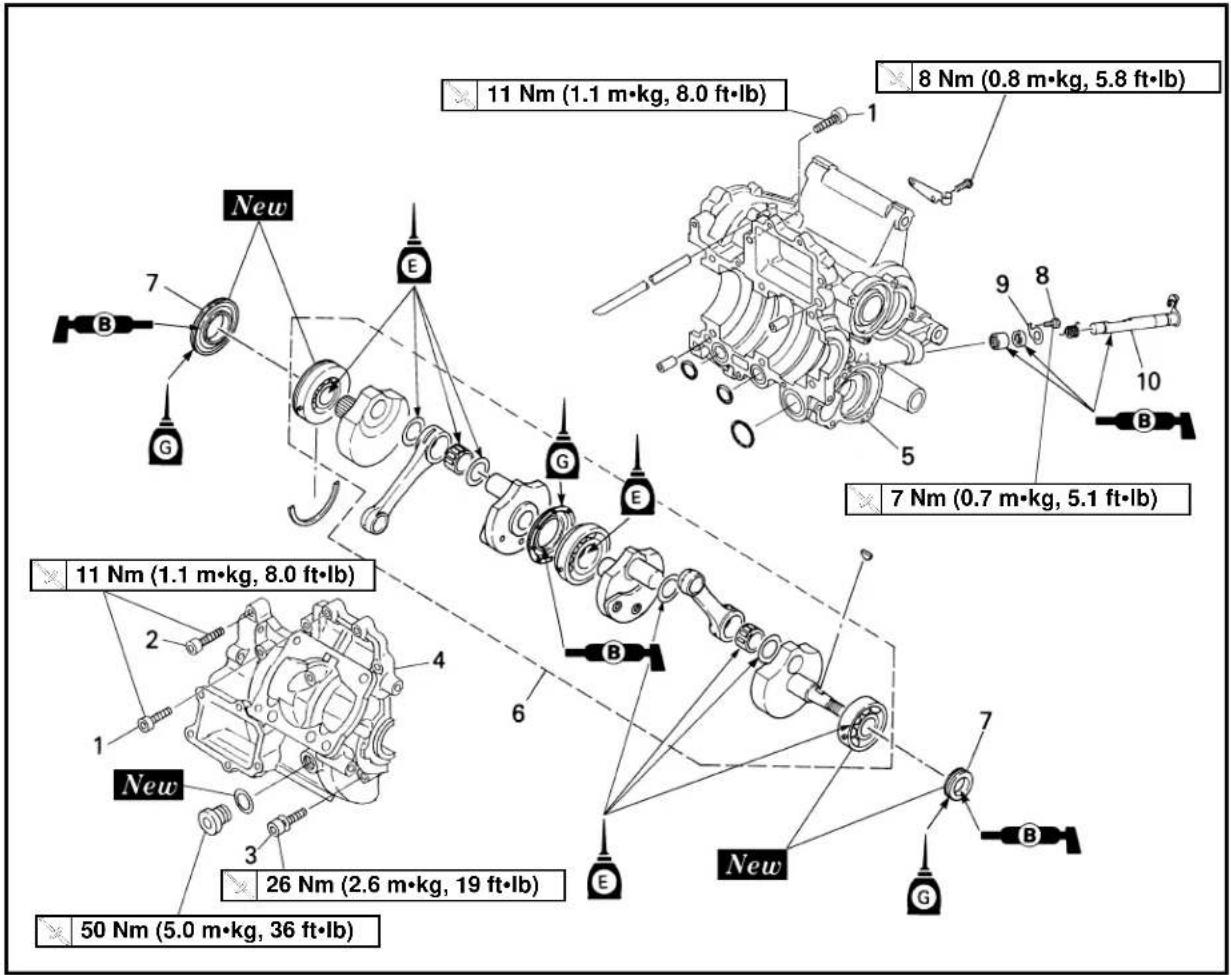 YAMAHA TZ250 - 11.Tighten: - 1