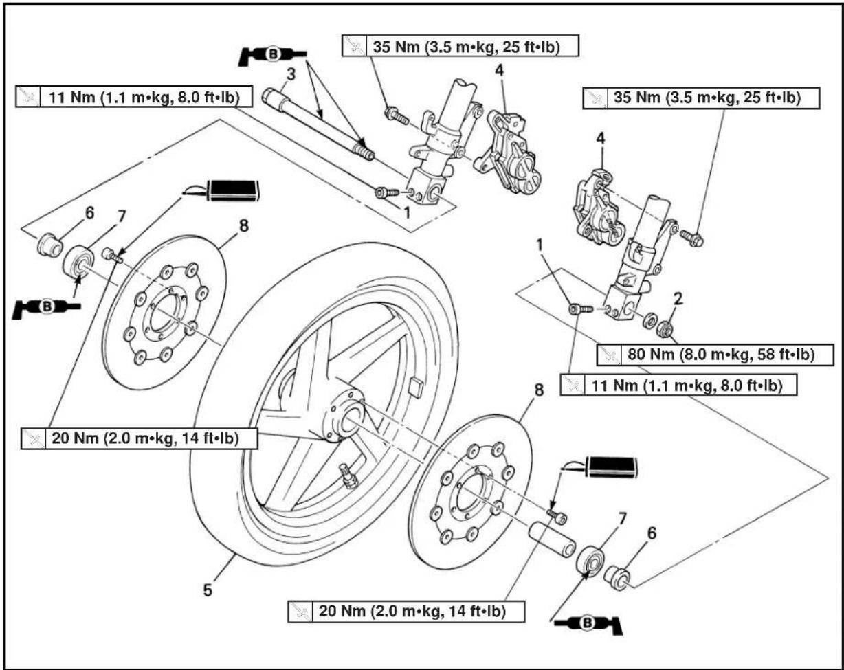 YAMAHA TZ250 - FRONT WHEEL - 1