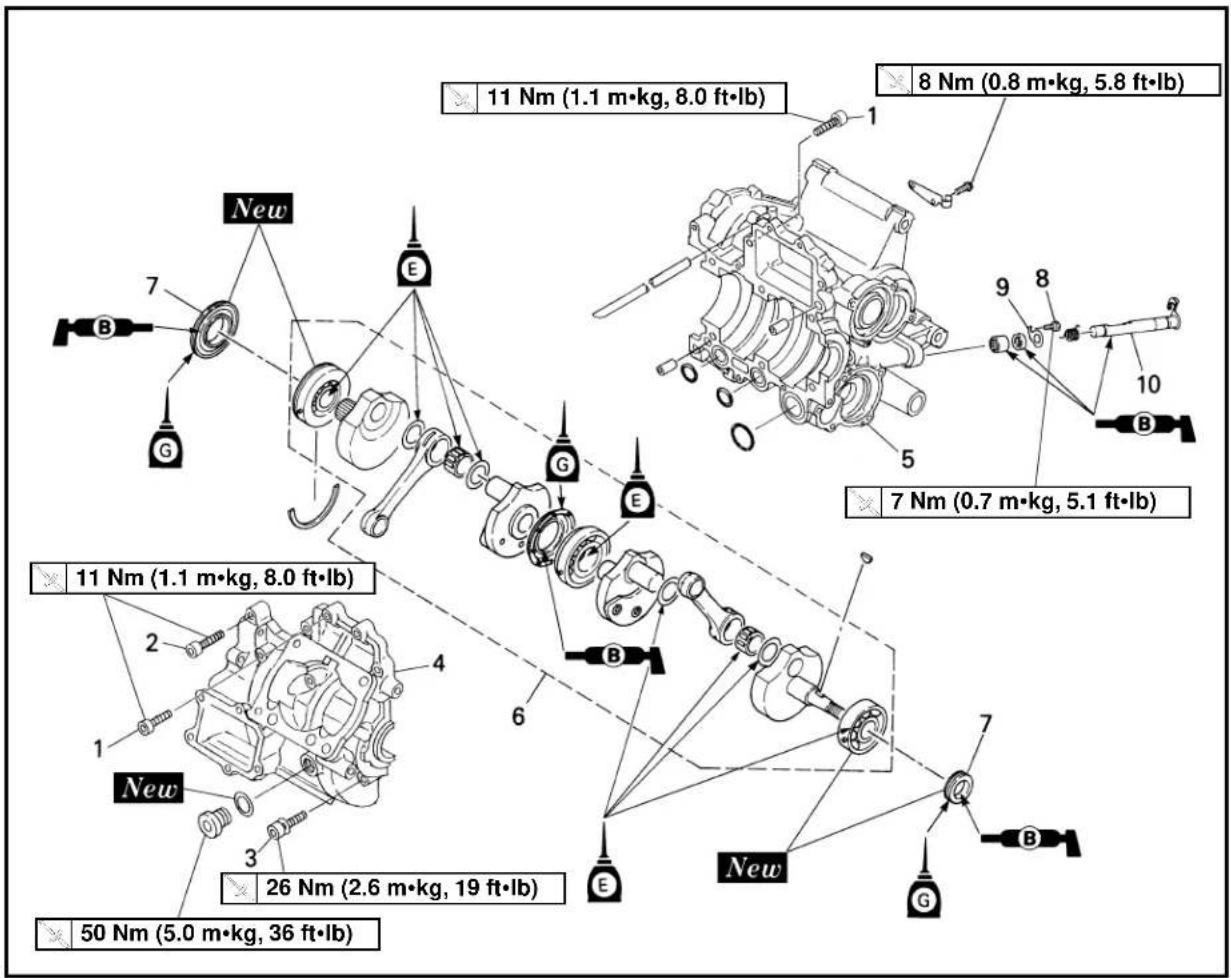 YAMAHA TZ250 - 11.Tighten: - 2