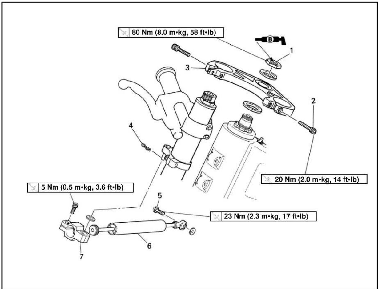 YAMAHA TZ250 - STEERING - 1