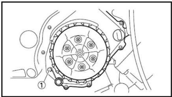 YAMAHA TZ250 - EC35H030 TRANSMISSION OIL LEVEL CHECK - 1