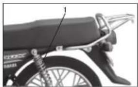 YAMAHA YD110 - सीट को खोलना - 1