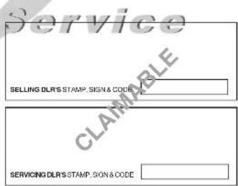 YAMAHA YD110 - CUSTOMER'S CERTIFICATION - 2