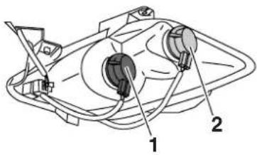 YAMAHA XCITY250 - Replacing a tail/brake light bulb or a rear turn signal light bulb - 2