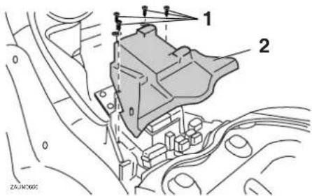 YAMAHA XCITY250 - To remove the panel - 1