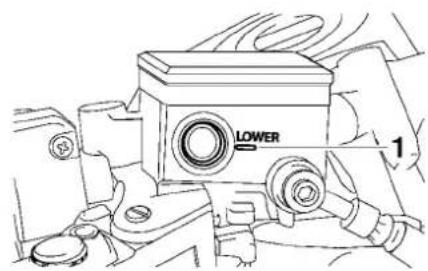 YAMAHA FZ1-S Fazer (2008) - Checking the front and rear brake pads - 3