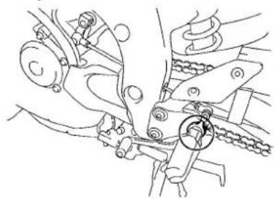 YAMAHA FZ1-S Fazer (2008) - Checking and lubricating the brake and shift pedals - 2