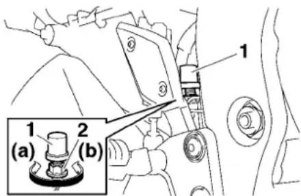 YAMAHA FZ1-S Fazer (2008) - Brake light switches (for non-ABS models) - 1