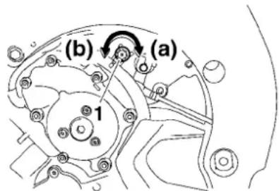YAMAHA FZ1-S Fazer (2008) - Adjusting the engine idling speed - 1