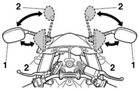 YAMAHA FZ1-S Fazer (2008) - Rear view mirrors - 1