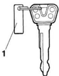 YAMAHA FZS1000 - Key identification number - 1