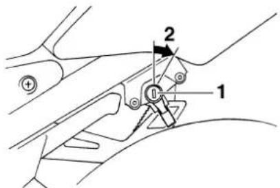 YAMAHA FZS1000 - To remove the seat - 1