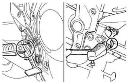 YAMAHA FZS1000 - Checking and lubricating the brake and shift pedals - 1