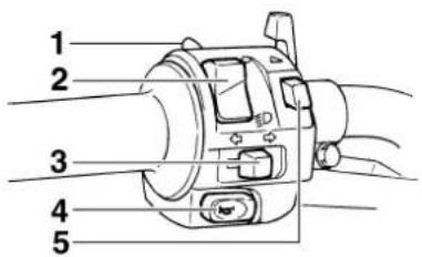 YAMAHA FZS1000 - Handlebar switches - 1
