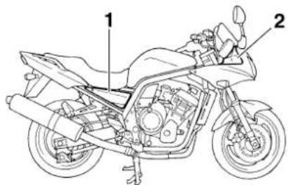 YAMAHA FZS1000 - Removing and installing panels - 1