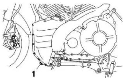 YAMAHA MT01 (2006) - Om de motorolie te verversen (met of zonder vervanging van oliefilterpatroon) - 1