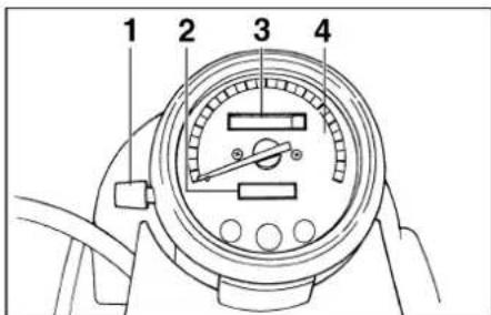 YAMAHA SR125 - High beam indicator light "∅ - 1