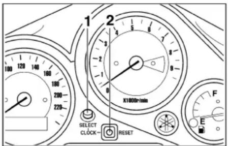 YAMAHA TDM850 - Fuel indicator light " - 1