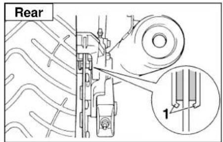 YAMAHA TDM850 - Checking the front and rear brake pads - 1