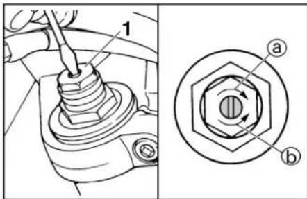YAMAHA TDM850 - Adjusting spring preload - 1