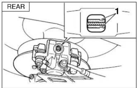 YAMAHA TDR125 - Front brake pads - 1