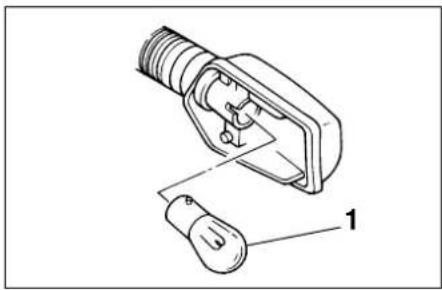 YAMAHA TDR125 - Replacing a turn signal light bulb - 1