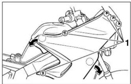 YAMAHA TDR125 - Cowlings A and B - 1
