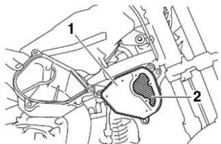 YAMAHA TTR110 - To clean the air filter element - 2
