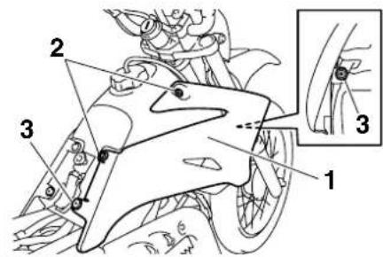 YAMAHA TTR110 - To remove the panel - 1
