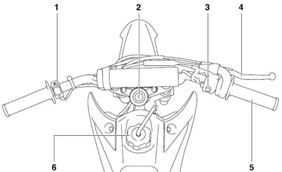 YAMAHA TTR110 - Controls and instruments - 1