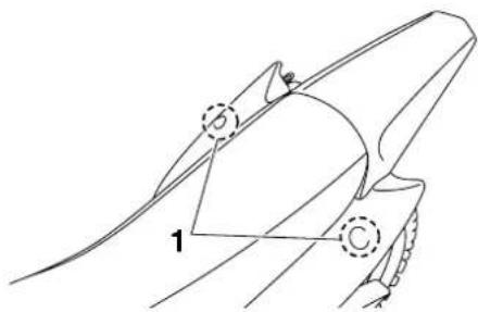 YAMAHA TTR110 - To remove the seat - 1