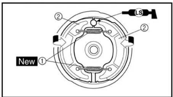 YAMAHA TTR125 - Brake shoe plate assembly - 3